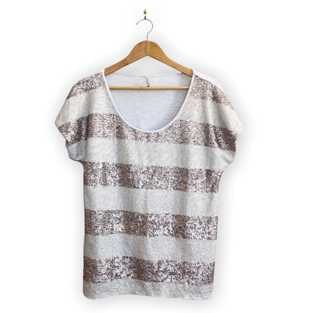 Soya Concept Sequin Stripe Top